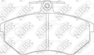 Колодки передн.\ Audi 80A4/A4/Coupe/Nissan Passat/Santana/VW Caddy/Golf/Cordoba/ NIBK PN0018
