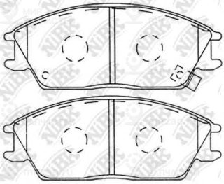 Колодки передн.\ Hyundai Accent/Excel/Verna/Elantra/Excel/Getz/Lantra/Pony/S-Cou NIBK PN0091