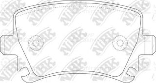 Колодки задн.\ Audi A3/A4/A6/TT/VW Golf V/Tiguan 98> NIBK PN0349