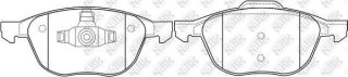 Колодки передн.\ Ford Focus C-Max/Kuga/Mazda 3/5/Axela/PremacyVolvo V50/C-30 03> NIBK PN0365