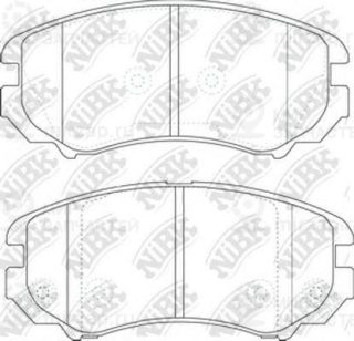 Колодки передн.\ Hyundai Accent/Coupe/Elantra/Kia Magentis/Optima/Sportage/Coul NIBK PN0377