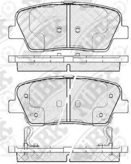 Колодки Торм. Задн. NIBK PN0415