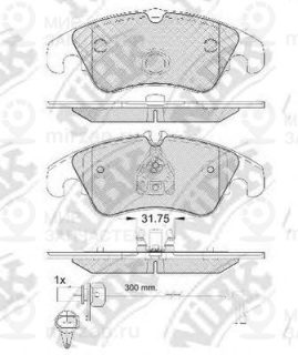 Колодки Торм. Пер. NIBK PN0477W