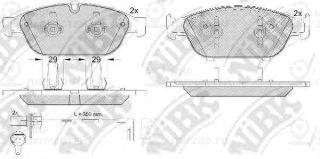 Колодки тормозные дисковые NIBK PN0556W