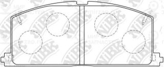 Колодки передн.\ Toyota Camry/Carina ED/Celica/Corolla/Tercel/Cynos/MR-2/Raum/Se NIBK PN1077
