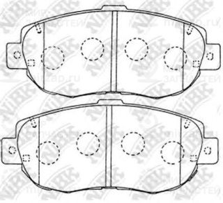 Колодки передн.\ Lexus GS300/GS400/Toyota Altezza/Aristo/Celsior/Crown/Supra/Ver NIBK PN1324