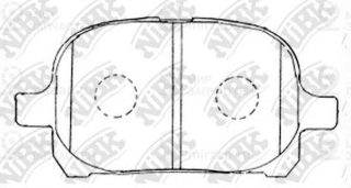 Колодки передн.\ Lexus ES300/ES330/RX300/Toyota Camry/Vista/Solara/Gaia/Nadia/Pr NIBK PN1401