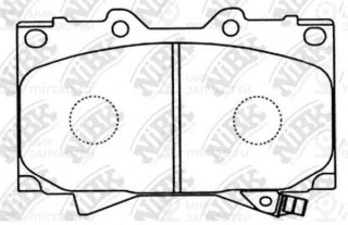 Колодки передн.\ Lexus LX470/Toyota Land Cruiser/(USA)/100(Euro)/Sequoia(USA)/Tu NIBK PN1411