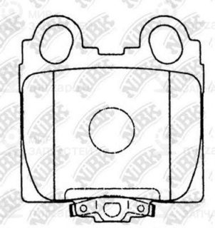 Колодки задн.\ Lexus GS300/400/IS300/SC430/Toyota Altezza/Aristo/Crown/Soarer/Ve NIBK PN1421