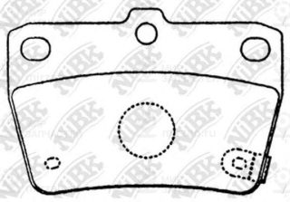 Колодки зад.\TOYOTA Rav-4/Rav-4 (Euro)/RAV-4 (USA) NIBK PN1424