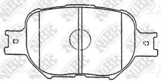 Колодки передн.\ Toyota Altezza/Brevis/Caldina/Celica/Corolla/Crown/WiLL/Progres NIBK PN1430