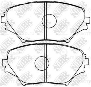Колодки передн.\ Toyota Rav-4/Rav-4 (Euro)/RAV-4 (USA) NIBK PN1447