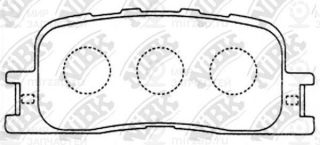 Колодки зад.\ Daihatsu Altis/ES300/ES330/Toyota Caldina/Camry/Harrier/Kluger/Win NIBK PN1458