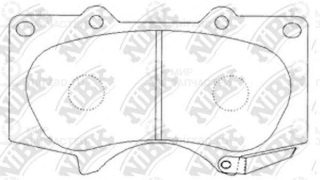 Колодки передн.\ Lexus GX470/Mitsubishi Pajero/Montero/Toyota Funcargo/HiLux/Lan NIBK PN1482