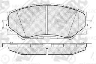 Колодки передн.\ Toyota Auris/Noah/Ist/Corolla 06> NIBK PN1524