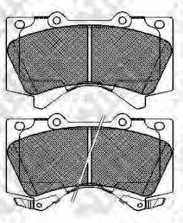 Колодки передн.\ Toyota LandCruiser 200/Tundra/Sequoia/Lexus LX570 08> NIBK PN1541
