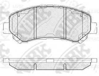 Колодки передн.\ Nissan Dualis/Qashqai/Rogue/X-TRAIL/Renault Koleos 07> NIBK PN2801