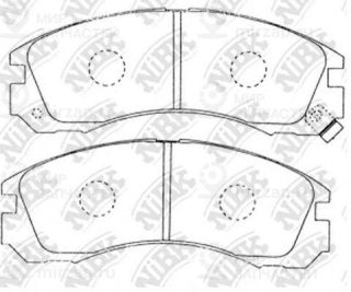 Колодки передн.\ Chrysler(Dodge)/Mitsubishi Outlander/Eclipse/Galant/L200/L400/L NIBK PN3233