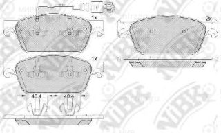 Колодки Тормозные Дисковые С Датчиком Износа NIBK PN33001W