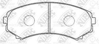 Колодки передн.\ Mazda Bongo/Mitsubishi Chariot / Ggrandis NIBK PN3414