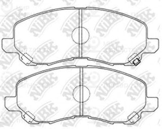 Колодки передн.\ Mitsubishi Airtrek/Outlander/Delica/Galant/Chariot/Ggrandis 96> NIBK PN3469