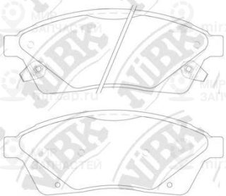 Колодки Тормозные Диск. NIBK PN51006