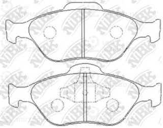 Колодки передн.\ Ford Fiesta/Fusion/Mazda 2 /Demio NIBK PN5495