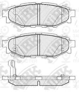 Колодки зад.\Subaru Forester/Legacy/ Impreza NIBK PN7501