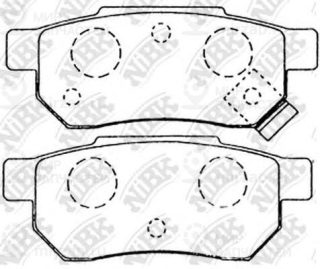 Колодки зад.\ Honda Civic/Fit/Jazz/Prelude/Integra NIBK PN8206