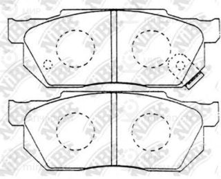 Колодки передн.\ Honda Civic/CRX/Prelude/Fit/Jazz 83-07 NIBK PN8263