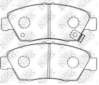Колодки передн.\ Honda Civic/Airwave/Stream 91-05 NIBK PN8264