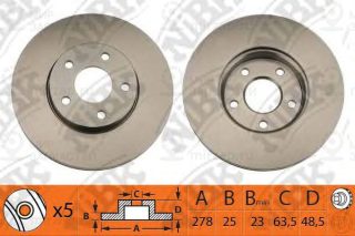 Диск передний NIBK RN1213