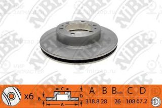Запчасть NIBK RN1446