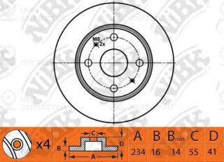 Запчасть NIBK RN1481