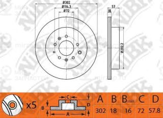 Запчасть NIBK RN1502