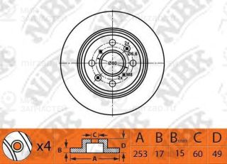 Запчасть NIBK RN1523