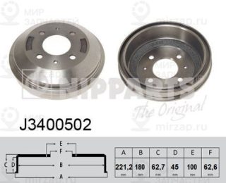Запчасть NIPPARTS J3400502