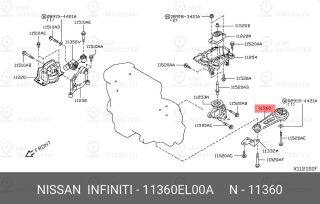 Запчасть NISSAN 11360EL00A
