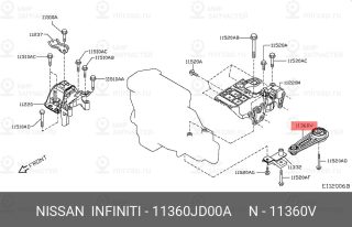 Запчасть NISSAN 11360JD00A