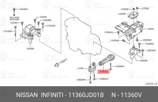 Запчасть NISSAN 11360JD01B