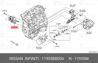 Запчасть NISSAN 11955BB00A