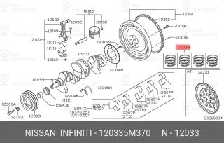 Запчасть NISSAN 120335M370