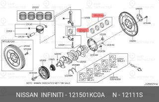 Запчасть NISSAN 121501KC0A