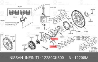 Запчасть NISSAN 12280CK800