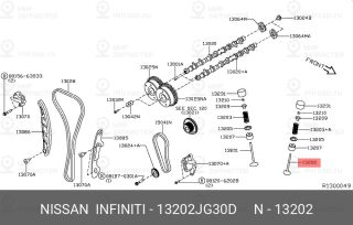 Запчасть NISSAN 13202JG30D