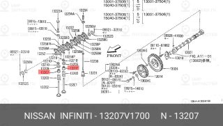 Запчасть NISSAN 13207V1700