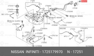 Запчасть NISSAN 1725179970