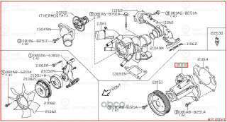 Запчасть NISSAN 210107S000