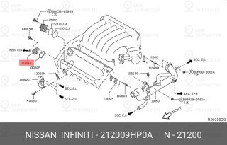 Запчасть NISSAN 212009HP0A