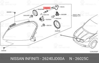 Запчасть NISSAN 26240JD00A